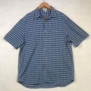Vintage GUESS 90’s Y2K Button Front Plaid Shirt Men’s Size XL Casual Pockets